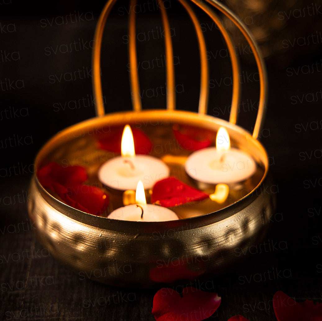 urli with lotus candle holder