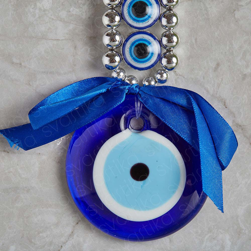 5 beaded turkish evil eye wall hanging decor 3