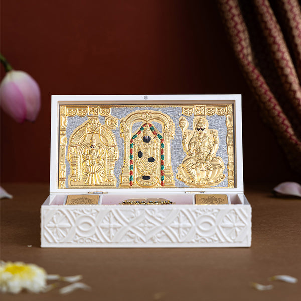 Svastika Balaji Pocket Temple - Gold Plated (Big)