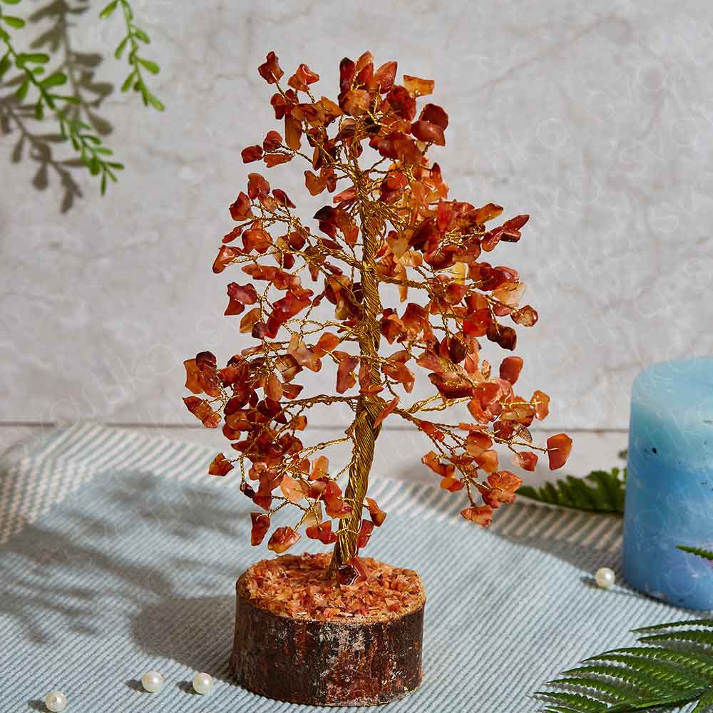 Carnelian Crystal Tree for Motivation