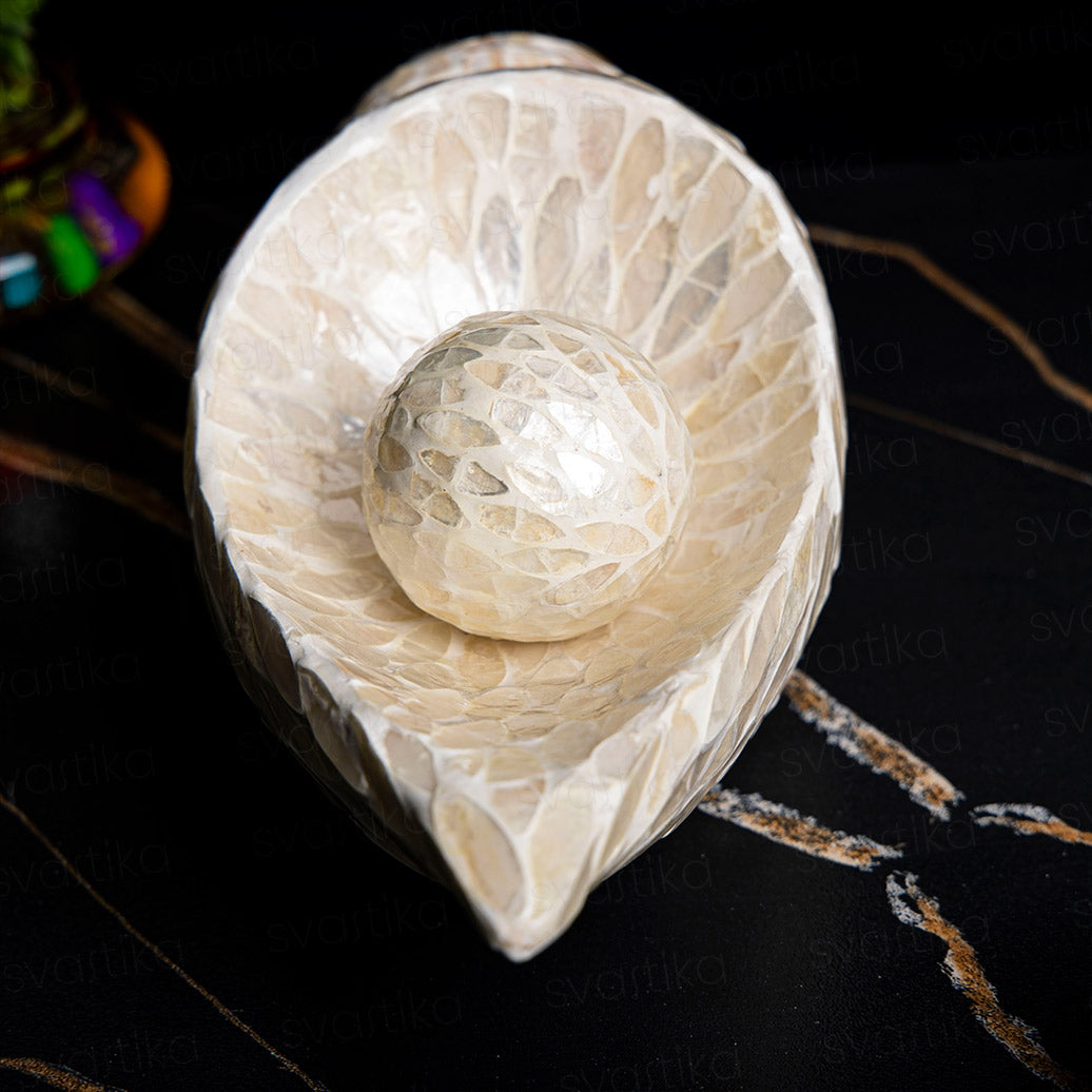 Conch shell for home marble