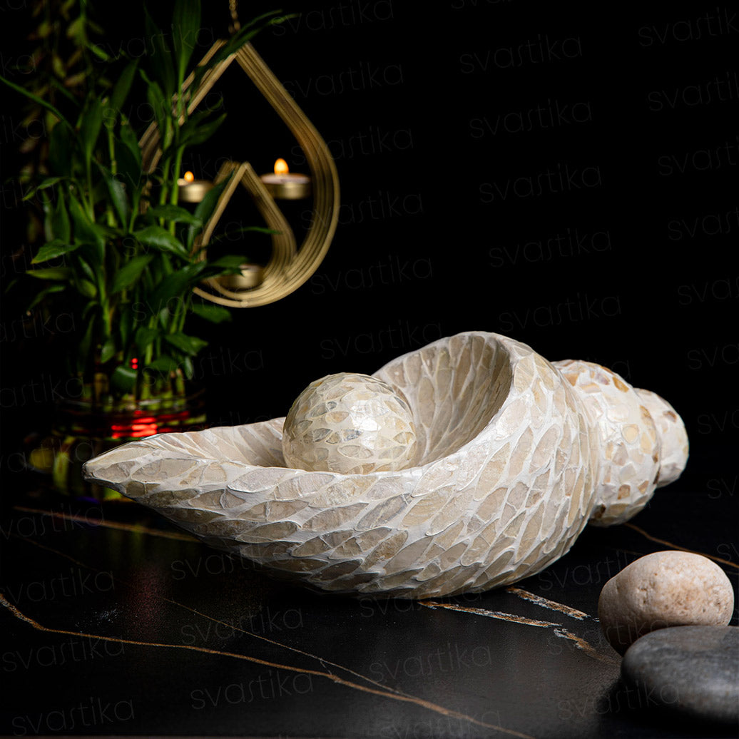 Stylish shell decor for hall