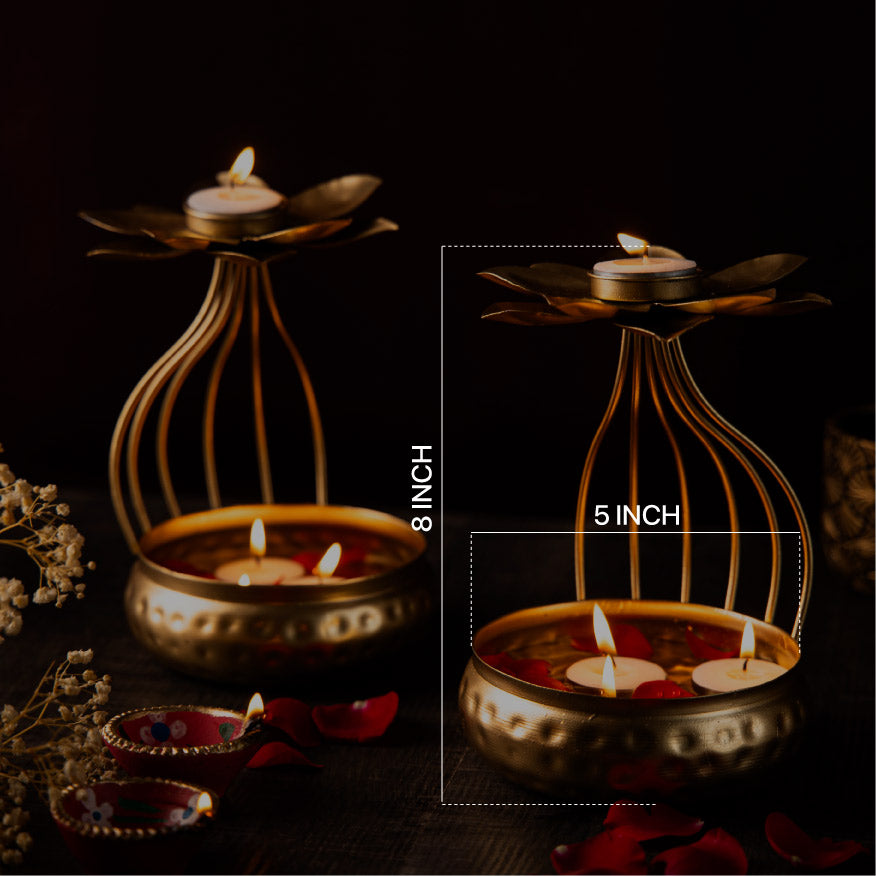 Floating Padma Candle Hilt Urli Dimension