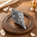 Ganesh Shankh (Conch) - Silver Plated (5 Inch)