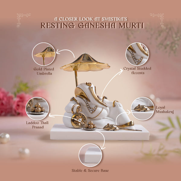 lying ganesha statue