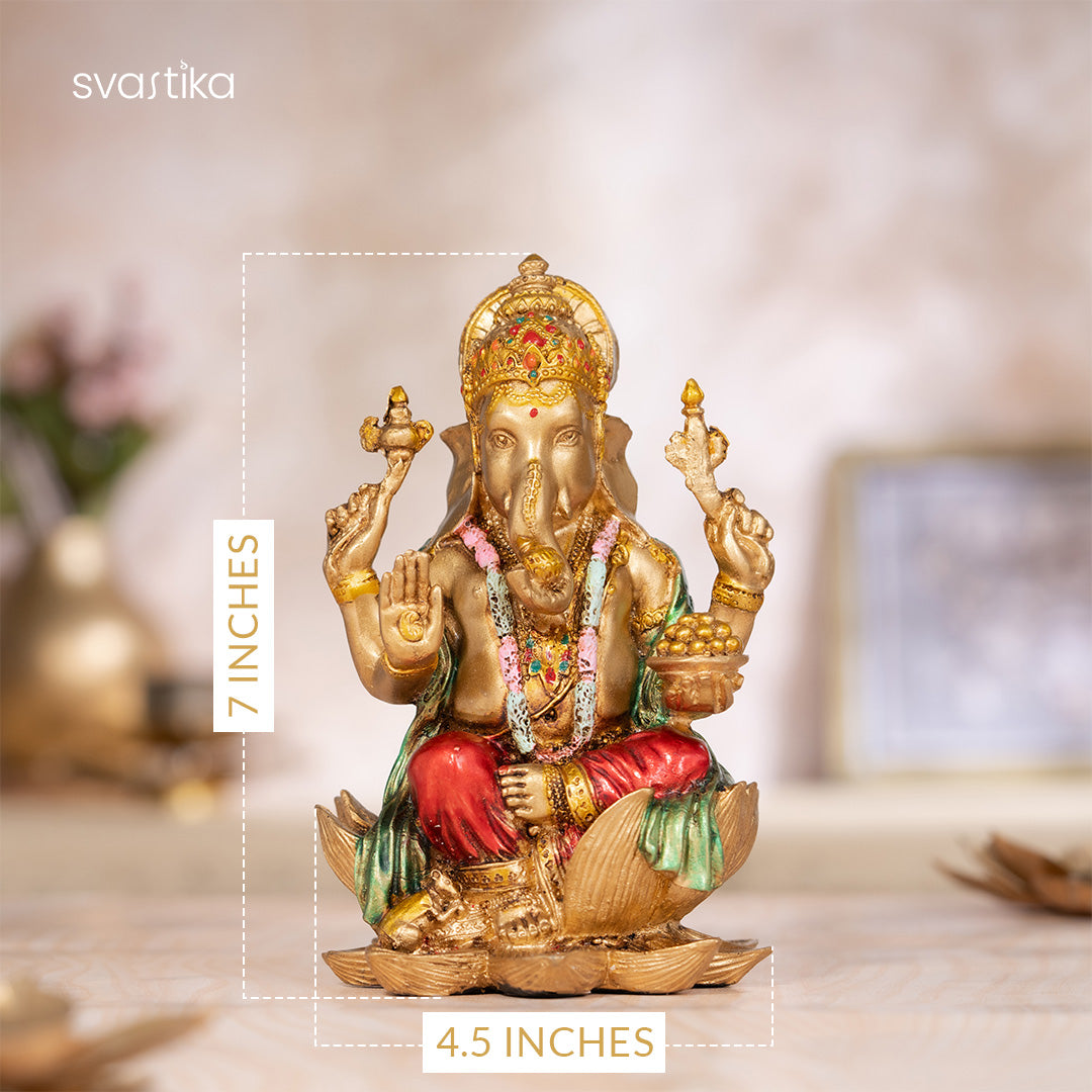 Ganesha Vighnaharta Antique Idol