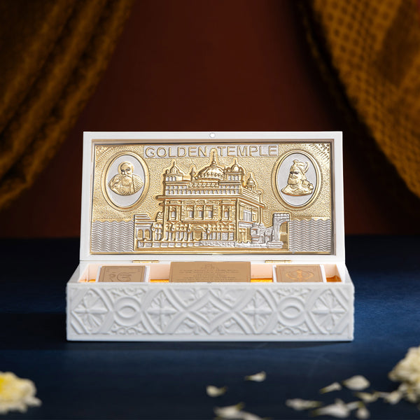 Svastika Golden Temple Pocket Temple - Gold Plated (Big)