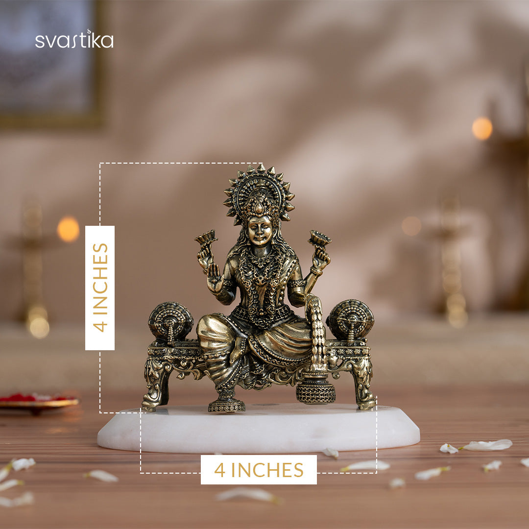 Brass Laxmi Murti Set