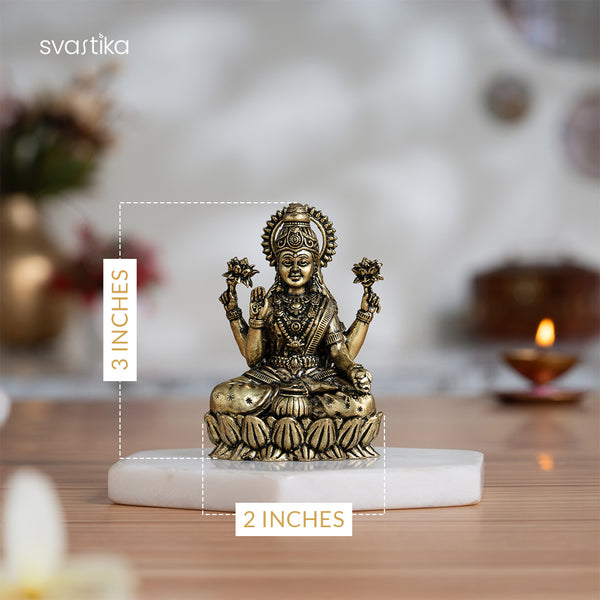 Lakshmi Idol Sitting on Lotus