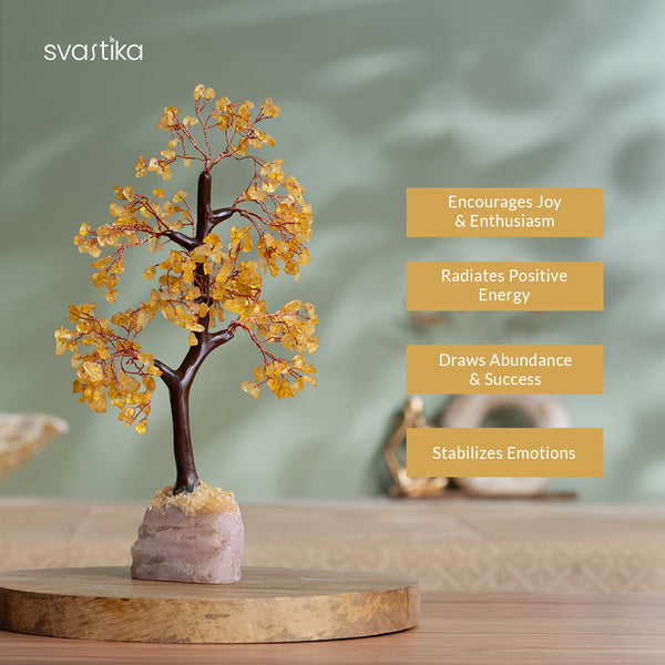Natural Citrine Crystal Tree for gifting