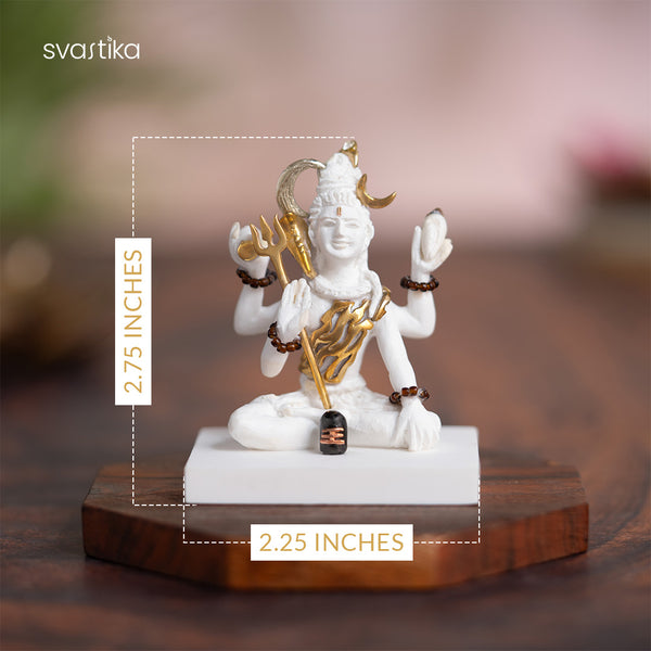 Shiva Idol for Car Dashboard (2.75 Inch)