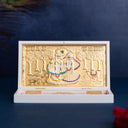 Svastika Radhe Krishna Pocket Temple - Gold Plated