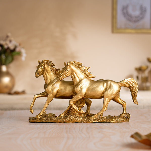 Vintage Running Horse Antique Statue (12 Inch)