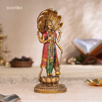 Lord Vishnu Standing Antique Idol