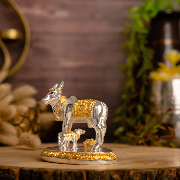 Wish granting cow kamdhenu with calf