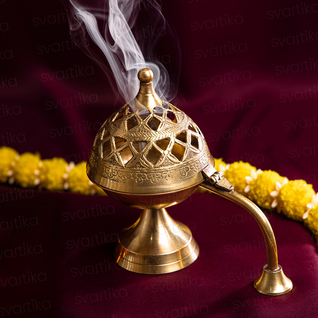 brass loban dhooni for pooja room