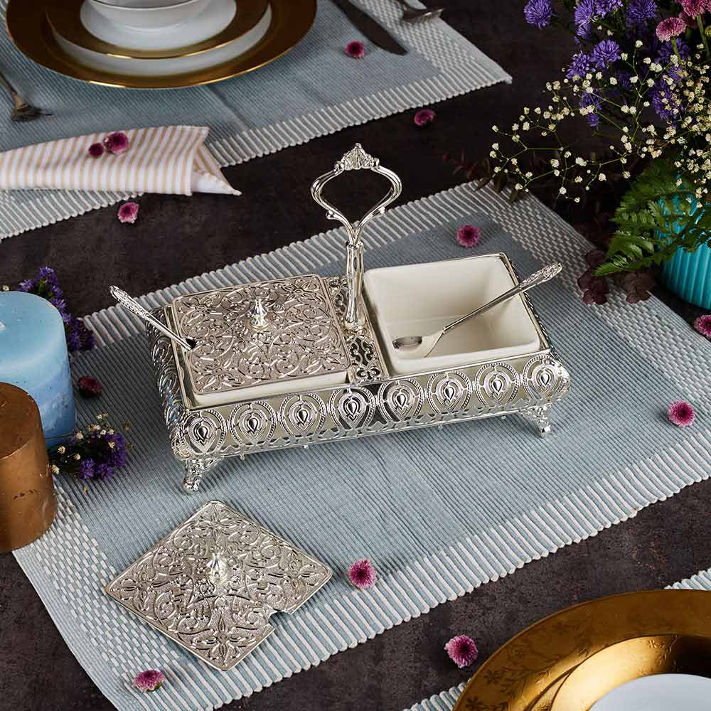 silver plated 2 bowl mukhwas 3