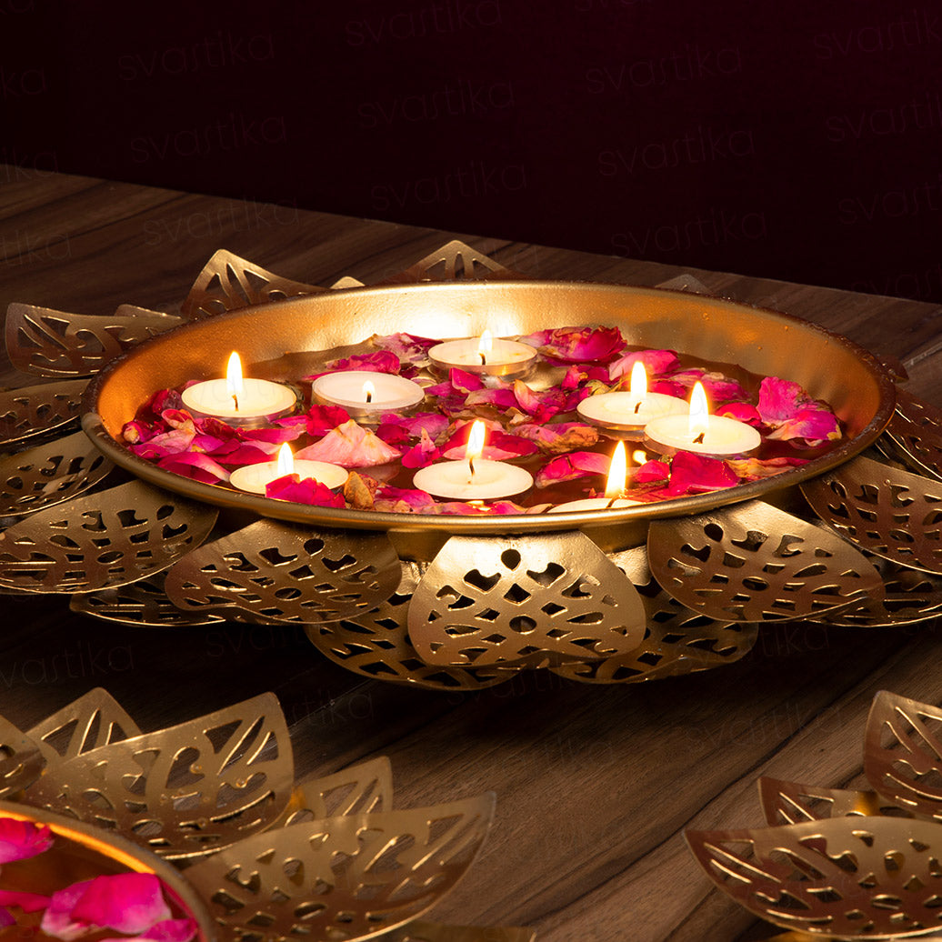 lotus petal urli candle holder
