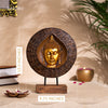 Wooden Buddha Statue For Home Decor With Base