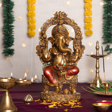 antique ganesha idol for home pooja room