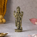 brass standing vishnu murti