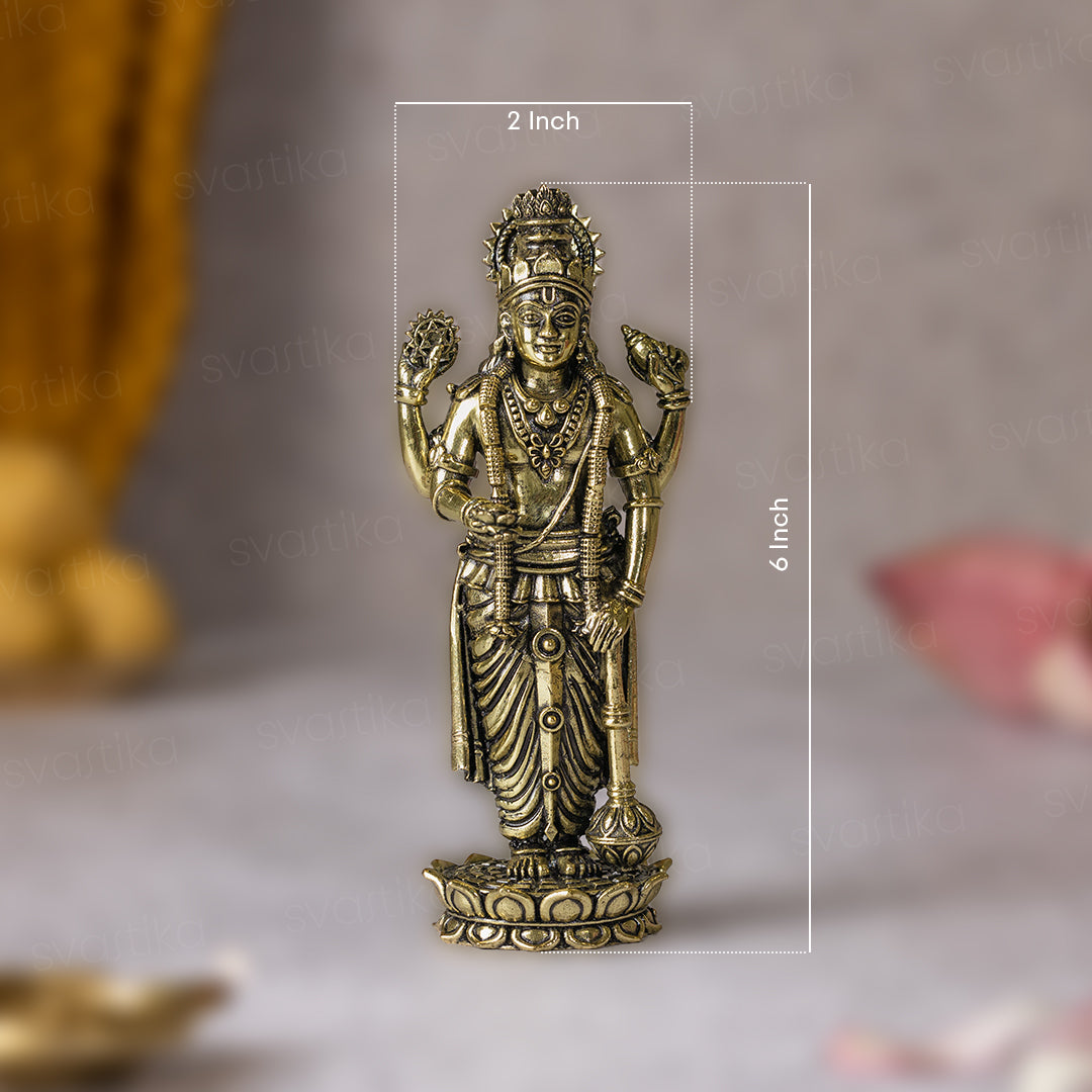 brass vishnu murti 