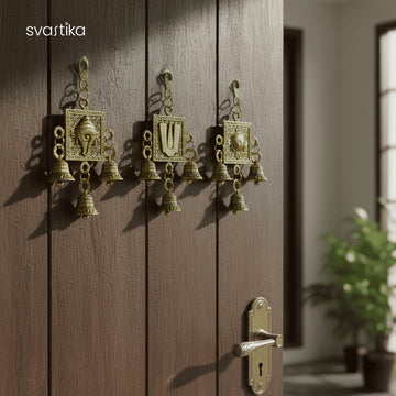 Balaji Namam Shanku Chakra Wall Hanging with Bells