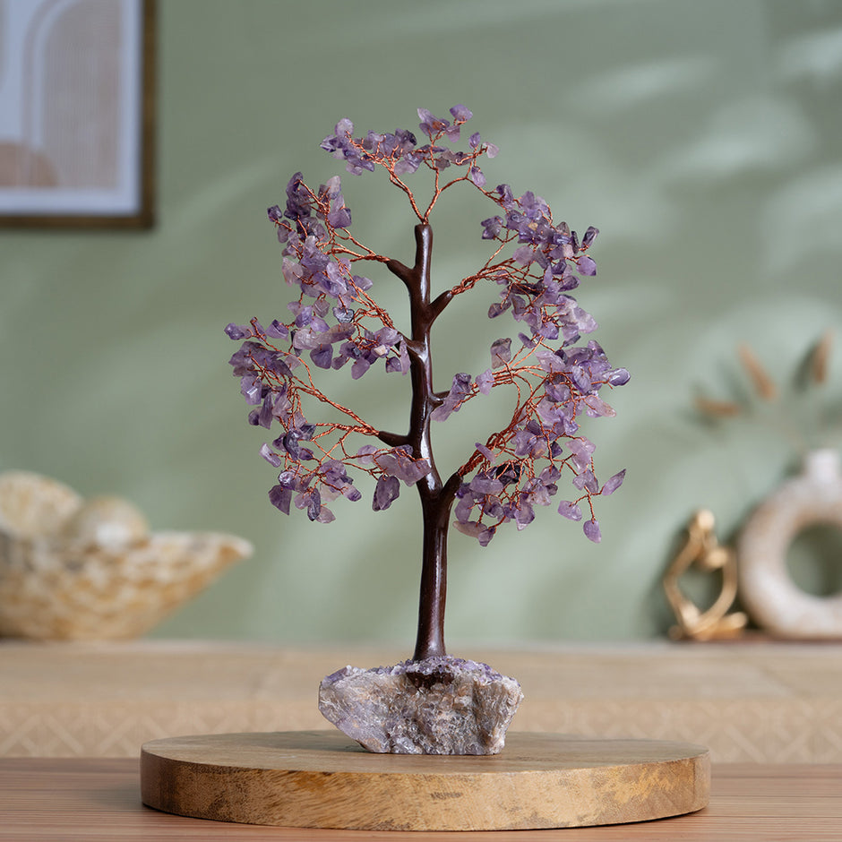 Buy Healing Crystal Tree for Home | Crystal Stone Tree - Svastika