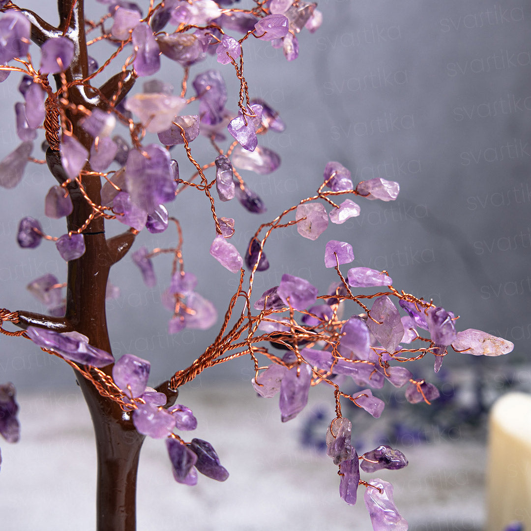 Amethyst Crystal Tree - 300 Beads (12 Inch)