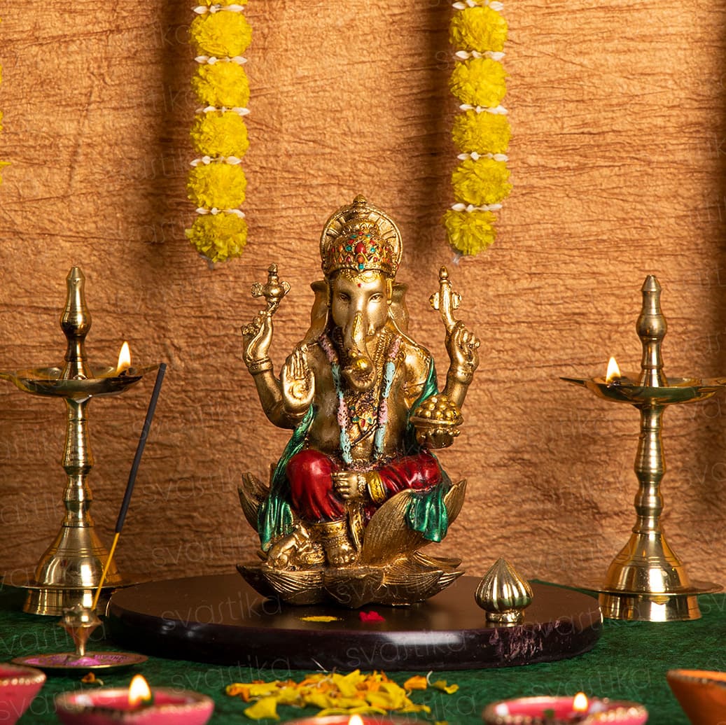 lord ganesh antique murti for home 