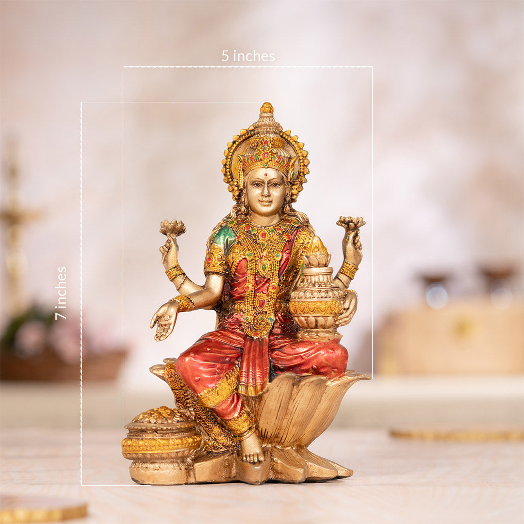 Goddess Lakshmi Antique Idol (7 Inch)