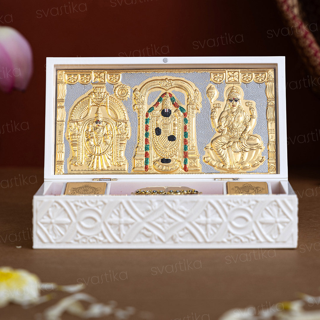 Svastika Balaji Pocket Temple - Gold Plated (Big)