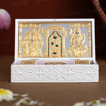 Svastika Balaji Pocket Temple - Gold Plated (Big)