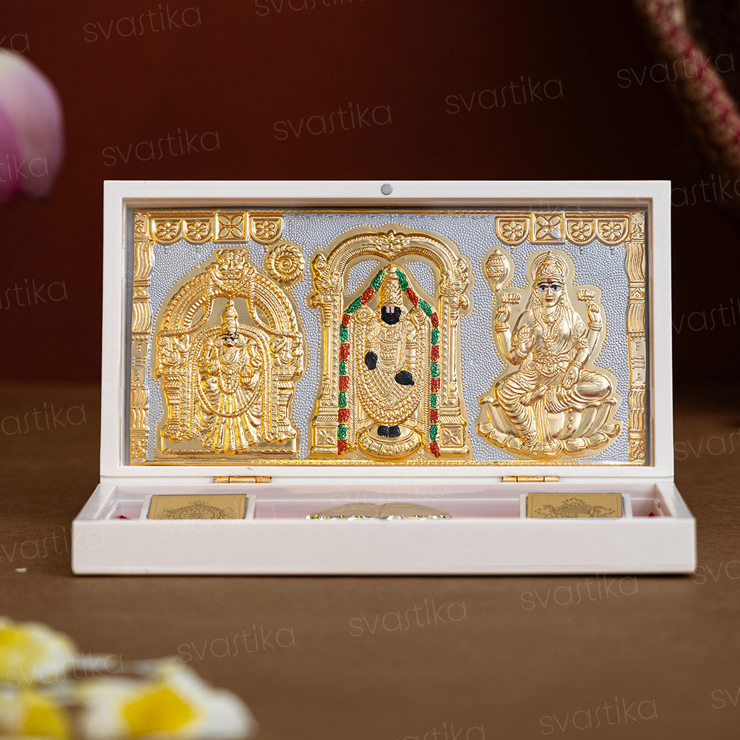 Svastika Balaji Pocket Temple - Gold Plated