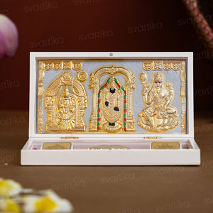 Svastika Balaji Pocket Temple - Gold Plated (Small)