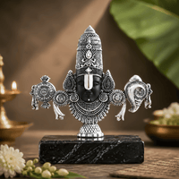 Lord Balaji Face Idol | Pure Silver Plated
