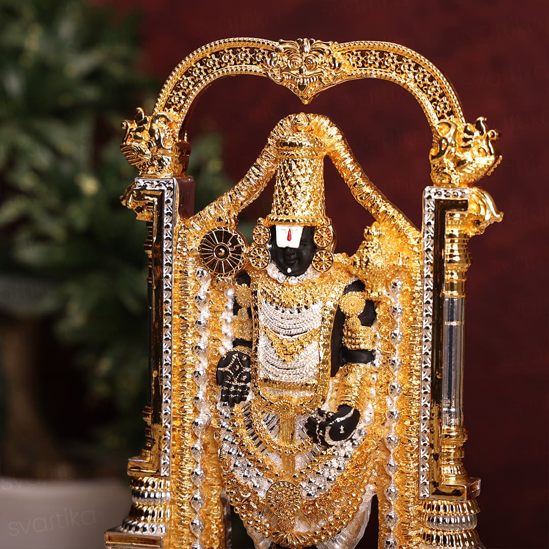 Lord Tirupati Balaji Venkateswara 24 Karat Gold Silver Plated Id lord-tirupati-balaji-venkateswara-24-karat-gold-silver-plated-id