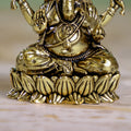 brass left trunk ganesh idol