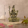 Brass-Lord-Shiva-Meditating-Idol-Dimension