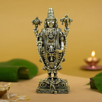 Brass-Tirupati-Balaji-Idol-with-Garuda-Base-6-inch