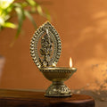 brass ganesh diya