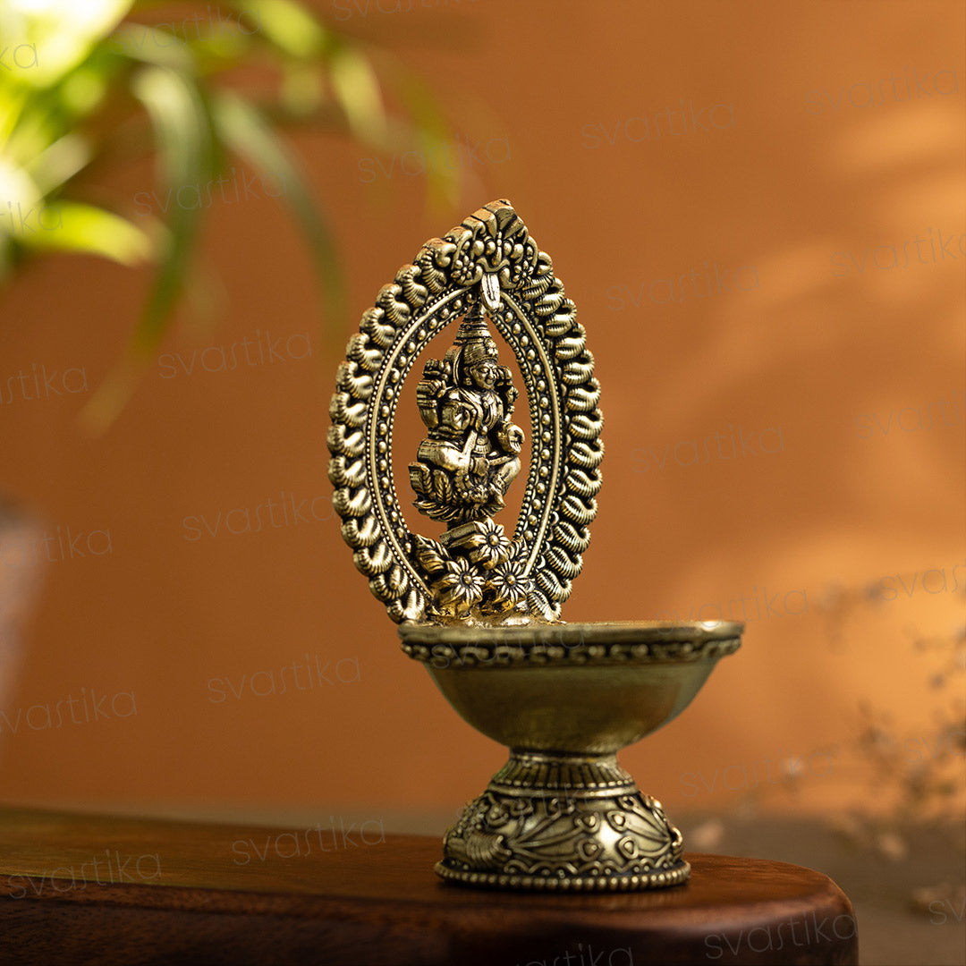 lakshmi diya brass