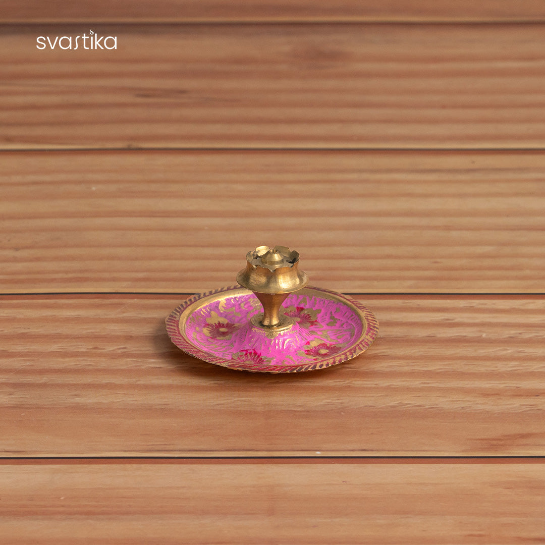 Om Engraved Pooja Thali Set (10 Inch)