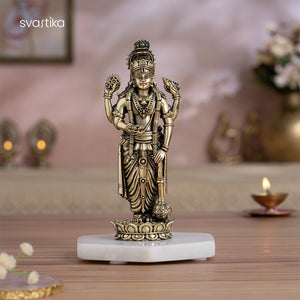 Brass Standing Lord Vishnu Murti (6 Inch)