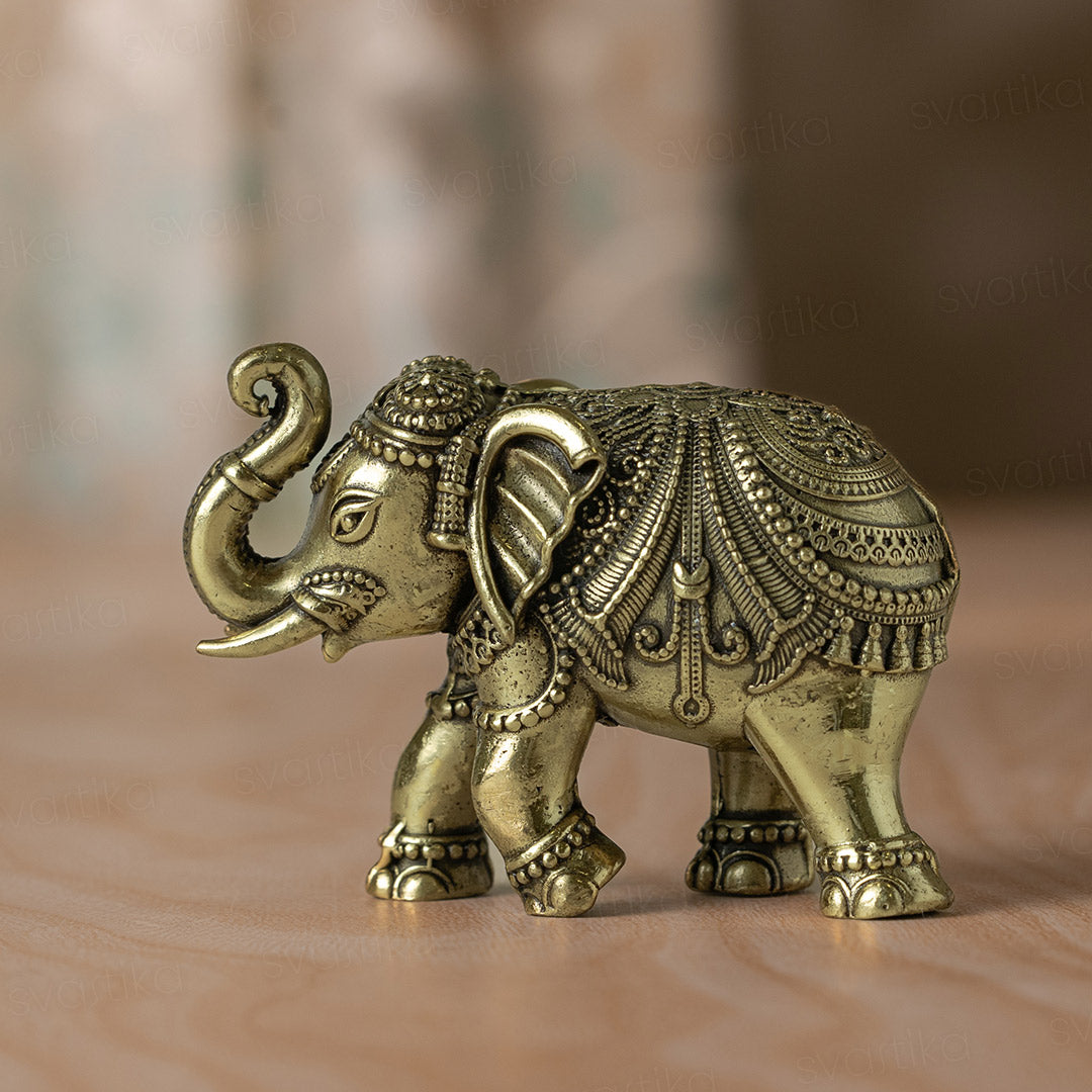 elephant brass statue