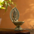 brass ganesh diya 