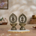 Brass Lakshmi Ganesh Diya Set 