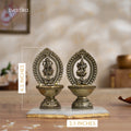 Brass Lakshmi Ganesh Diya Set (4.5 Inch)