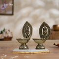 Brass Lakshmi Ganesh Diya Set (4.5 Inch)