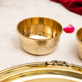 Brass thali set for home 